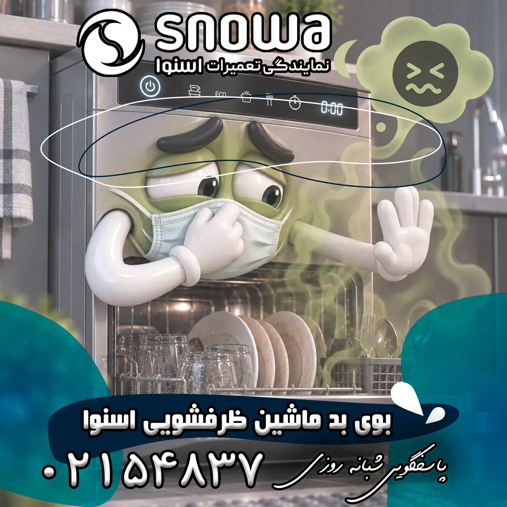 علت بوی بد ماشین ظرفشویی اسنوا