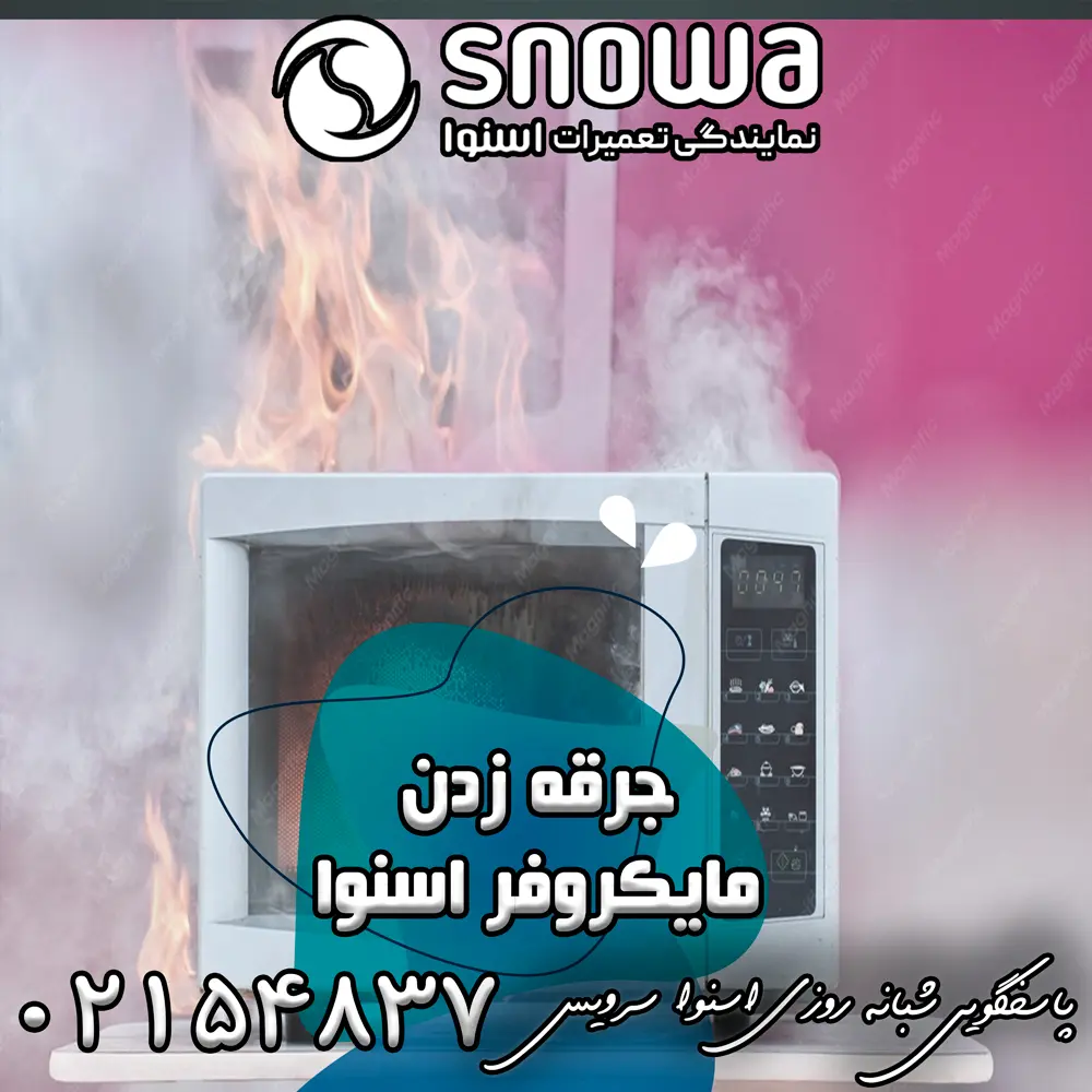 علت جرقه زدن مایکروفر اسنوا 